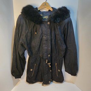 Skea Paris/Vail Colorado USA Ski Parka Women's Faux Fur Hood Insulated Jacket 6